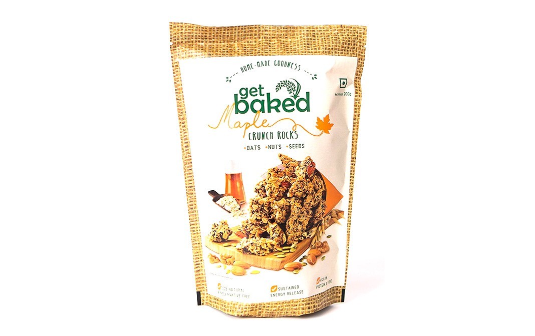 Get Baked Maple Crunch Rocks    Pack  200 grams